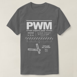 T-shirt Portland International Jetport PWM
