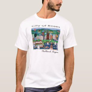 T-shirt Portland~ la ville des roses