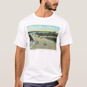 T-shirt Portland, MaineView du monument de Longfellow