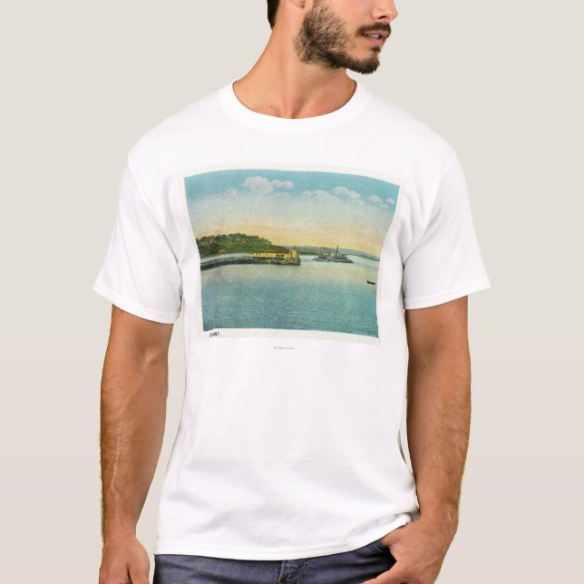 T-shirt Portland, MaineView du phare d'insecte (Devant)