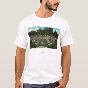 T-shirt Portland, OregonView des jardins d'essai de rose