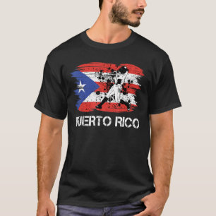 T-shirt Porto Rico Baseball Hommes Femmes Enfant Boricua P