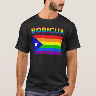 T-shirt Porto Rico Boricua Gay pride Lgbt Rainbow 1
