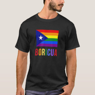 T-shirt Porto Rico Boricua Gay pride Lgbt Rainbow Wepa