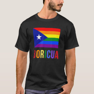 T-shirt Porto Rico Boricua Gay pride Lgbt Rainbow Wepa
