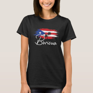 T-shirt Porto Rico Boricua Portoricaine Flag Pride