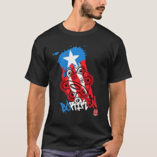 T-shirt Porto Rico Boriken Teespuerto Drapeau Rican Taino 