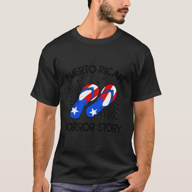 T-shirt Porto Rico Chancla Puerto Rican Spanish Joke (Devant)