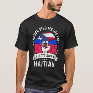 T-shirt Porto Rico Drapeau Haïti Grosse fierté Humour