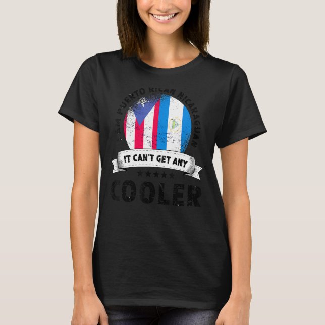 T-shirt Porto Rico Drapeau Nicaragua Gros Patriot Pays P (Devant)