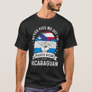 T-shirt Porto Rico Drapeau Nicaragua Grosse fierté Humour