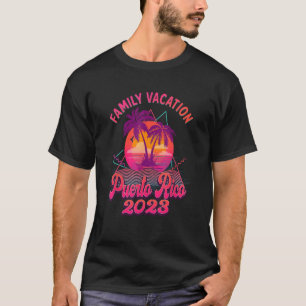 T-shirt Porto Rico Family Vacation 2023 Beach Retro 80s M