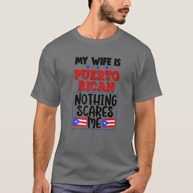 T-shirt Porto Rico Femme Amusante Mari (Devant)