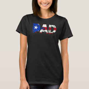 T-shirt Porto Rico Flag Fête des pères Pride Puerto Rican