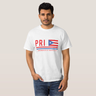 T-shirt Porto Rico ISO Code Alpha 3 Design