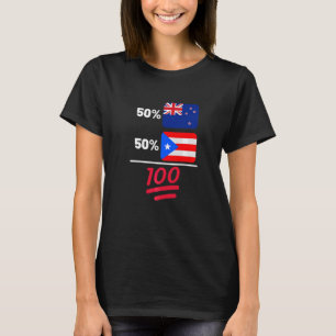 T-shirt Porto Rico Plus Nouvelle-Zélande Mélange le drapea