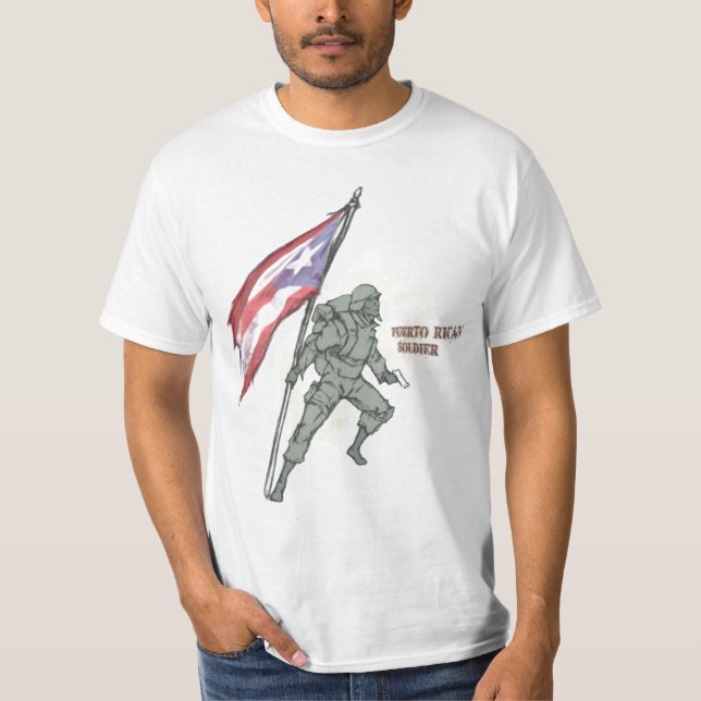 T-shirt portoricain de soldat (Devant)
