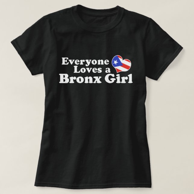 T-shirt Portoricaine Bronx Girl (Design devant)