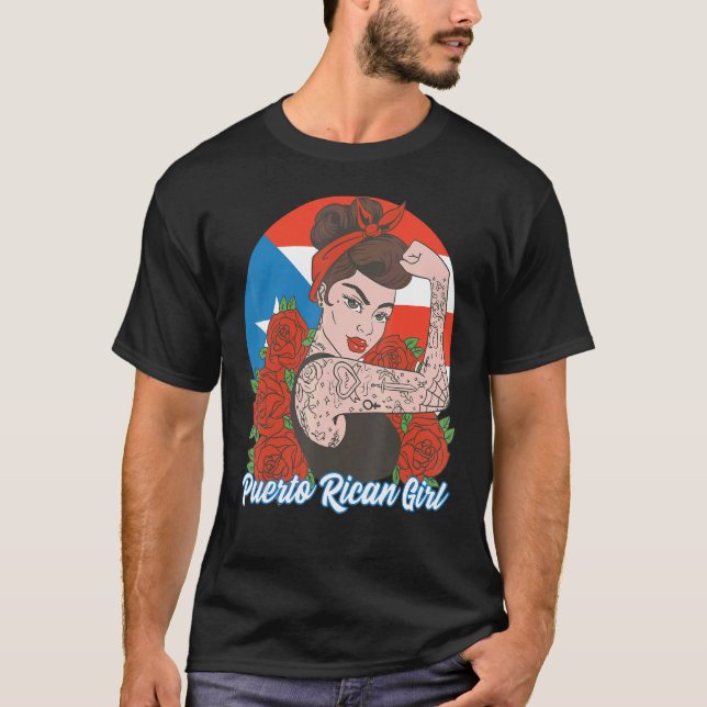 T-shirt Portoricaine Femme Porto Rico Femmes Boricua (Devant)