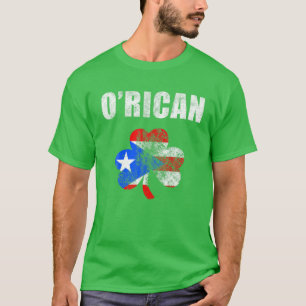 T-shirt Portoricaine St. Patrick's Day Shirt O'Rican Shamr