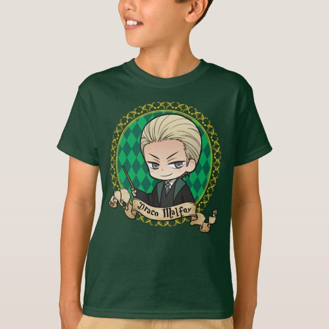 T-shirt Portrait d'Anime Draco Malfoy (Devant)