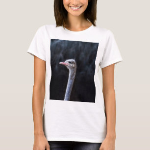 T-shirt portrait d'autruche