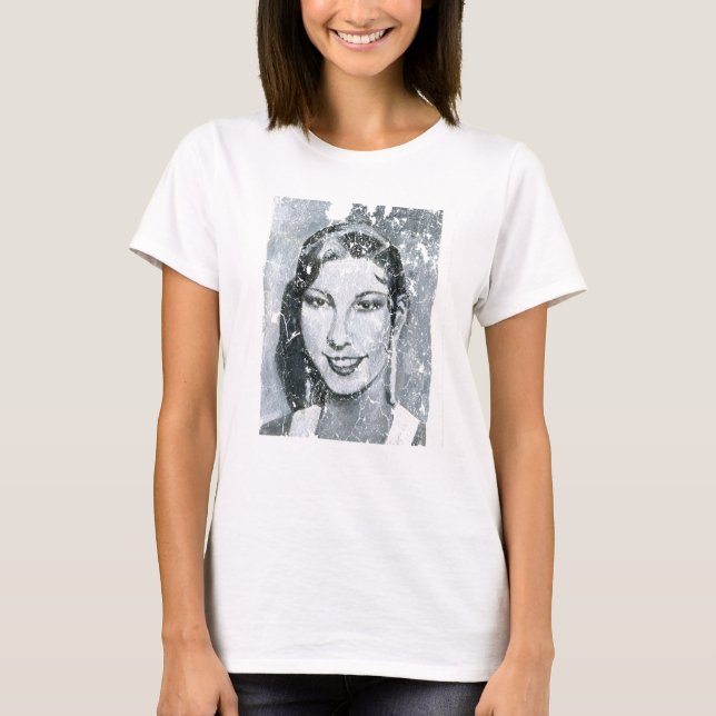 T-shirt Portrait de Baker de Josephine par Vanessa Daou (Devant)