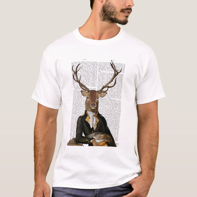 T-shirt Portrait de cerfs (Devant)