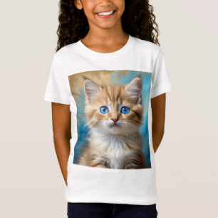 T-Shirt Portrait de chat adorable
