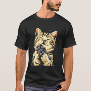 T-shirt Portrait de chat bleu en aquarelle Art animalier B