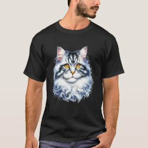 T-shirt Portrait de chat sibérien 1