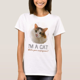 T-shirt Portrait De Chat Sympa Et Adorable