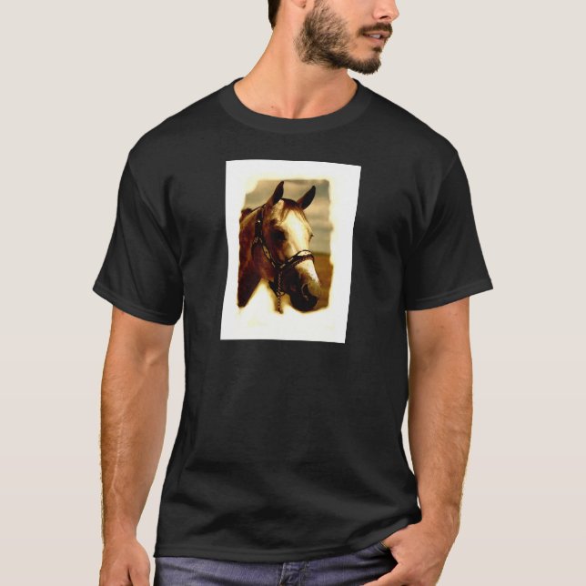 T-shirt Portrait de cheval (Devant)