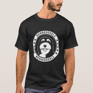 T-shirt Portrait de chien Bernedoodle