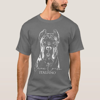 T-shirt Portrait de chien Cane Corso Italiano Portrait de 