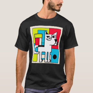 T-shirt portrait de chien chien numérique chiot chien
