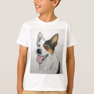 T-shirt Portrait de chien, par JIM Ott