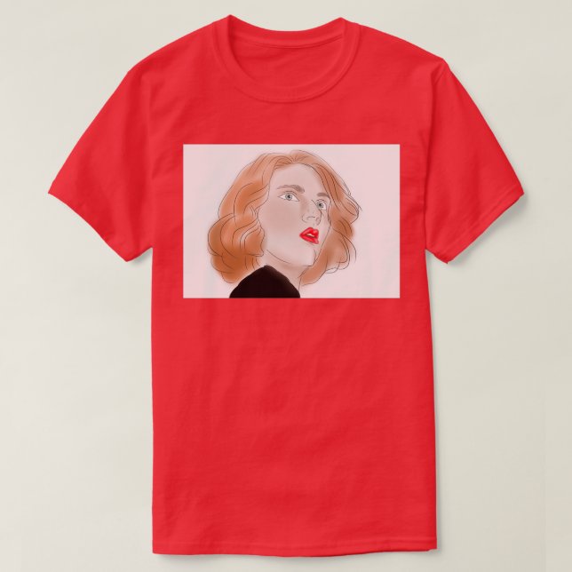 T-shirt portrait de cicatrice (Design devant)