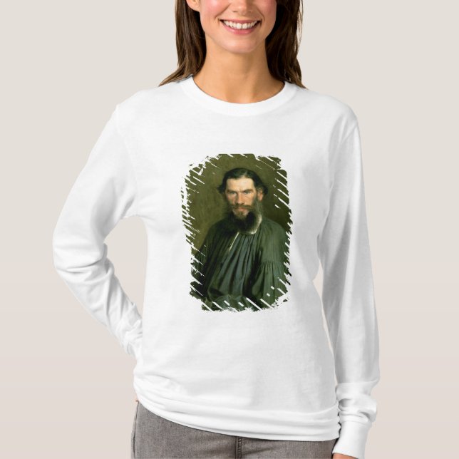 T-shirt Portrait de compte Lev Nikolaevich Tolstoy 1873 (Devant)