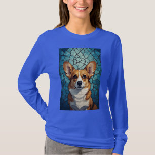 T-shirt Portrait de Corgi Amical