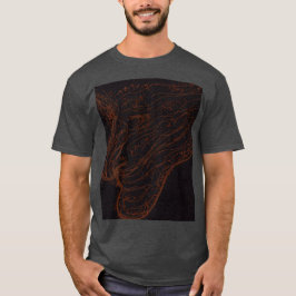 T-shirt Portrait de dieu feu