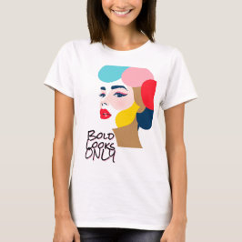 T-shirt Portrait de femme Abstraite en gras