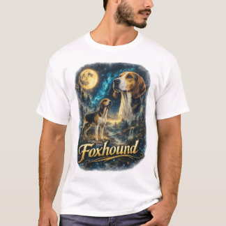 T-shirt Portrait de Foxhound – Noble Chien de Chasse