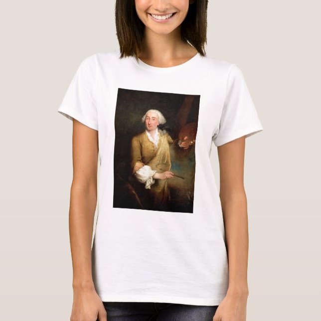 T-shirt Portrait de Francesco Guardi (1712-93) (huile sur  (Devant)