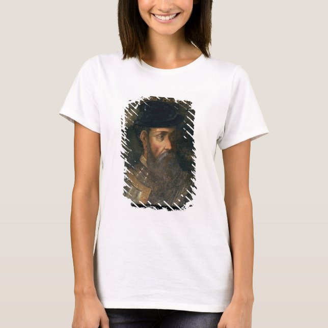 T-shirt Portrait de Francisco Pizarro (c.1478-1541) Spanis (Devant)