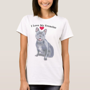 T-shirt Portrait de French Bulldog