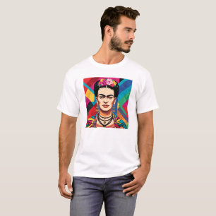 T-shirt Portrait de Frida Kahlo dans le style Pop Art – Co
