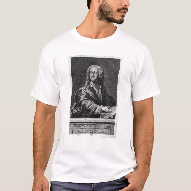 T-shirt Portrait de Georg Philipp Telemann (Devant)