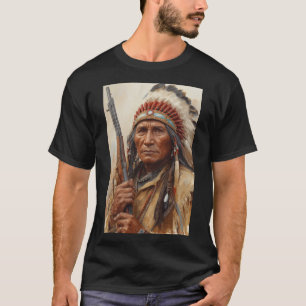 T-shirt Portrait de Geronimo, chef de guerre indien