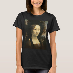 T-shirt Portrait de Ginevra de' Benci de Léonard de Vinci